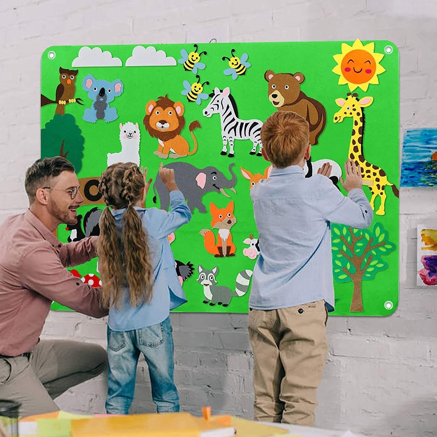 Spielbrett für Kleinkinder aus Filz - FeltAvventure