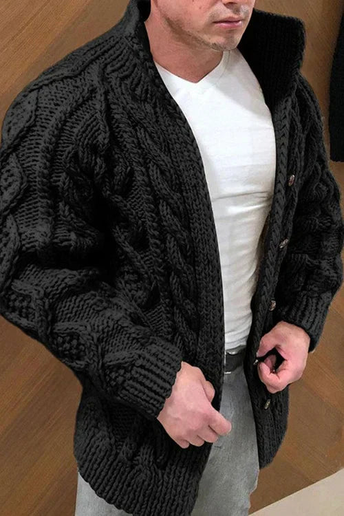 Modische Herren Wildlederjacke mit Kragen - Panra