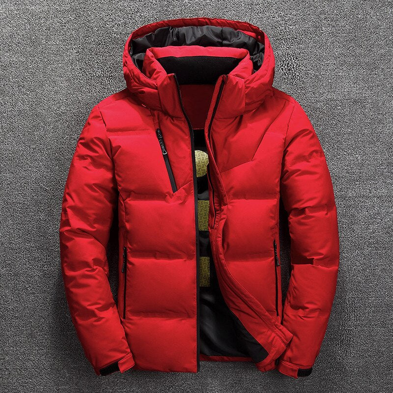 Extra warme Winterjacke mit Kapuze - Kartier