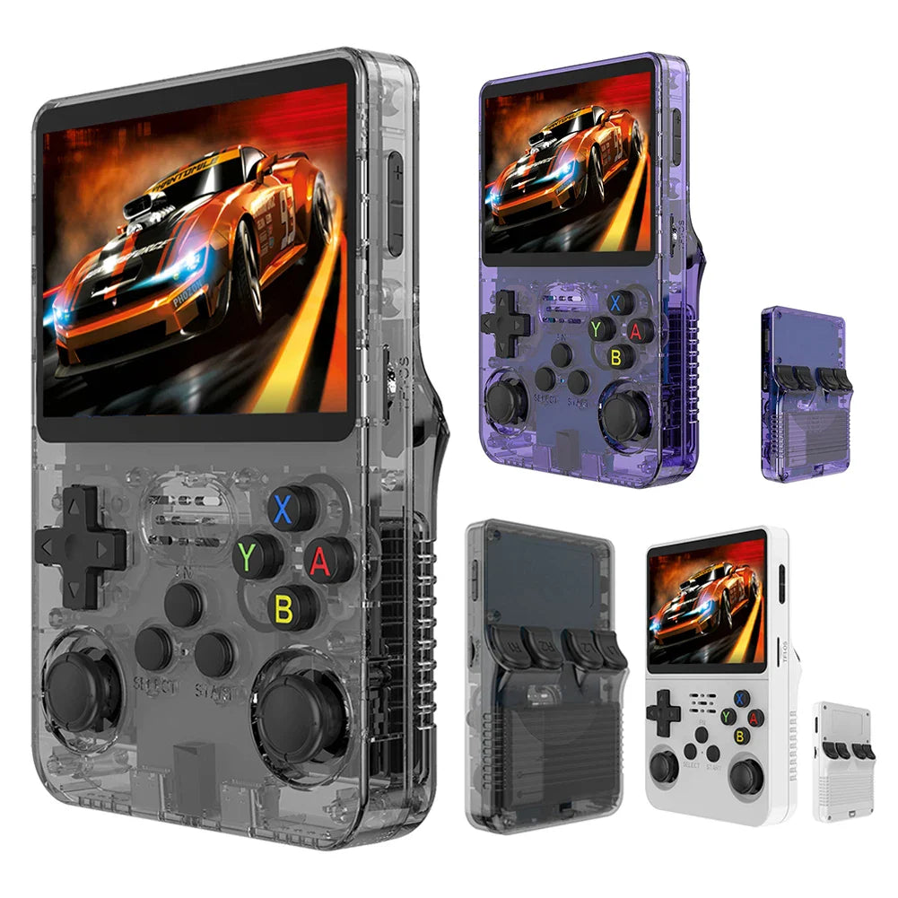 Pixora – Retro Handheld Spielkonsole 64GB, 3,5" IPS – für unterwegs