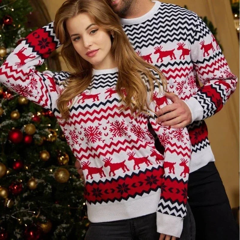 Wolff – Weihnachtspullover mit festlichem Print – Unisex