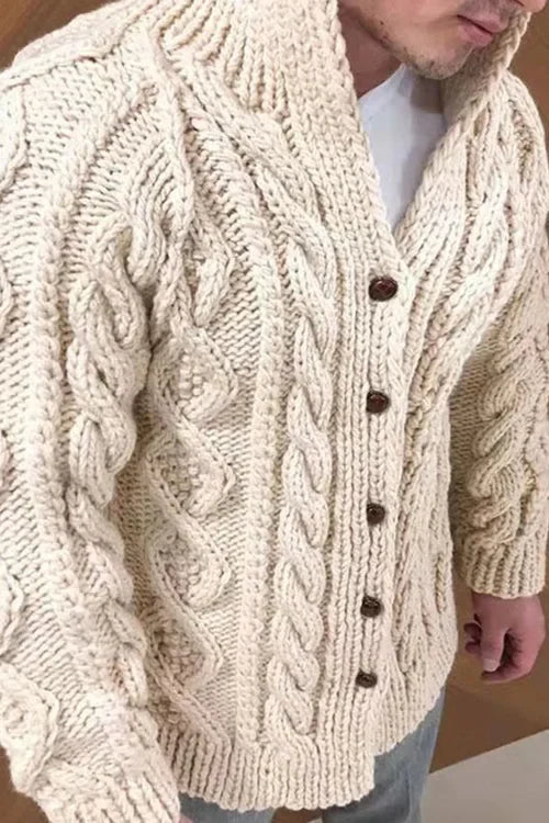 Modische Herren Wildlederjacke mit Kragen - Panra