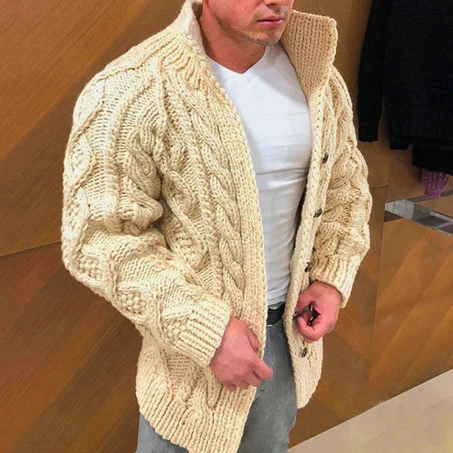 Modische Herren Wildlederjacke mit Kragen - Panra