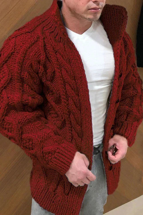 Modische Herren Wildlederjacke mit Kragen - Panra