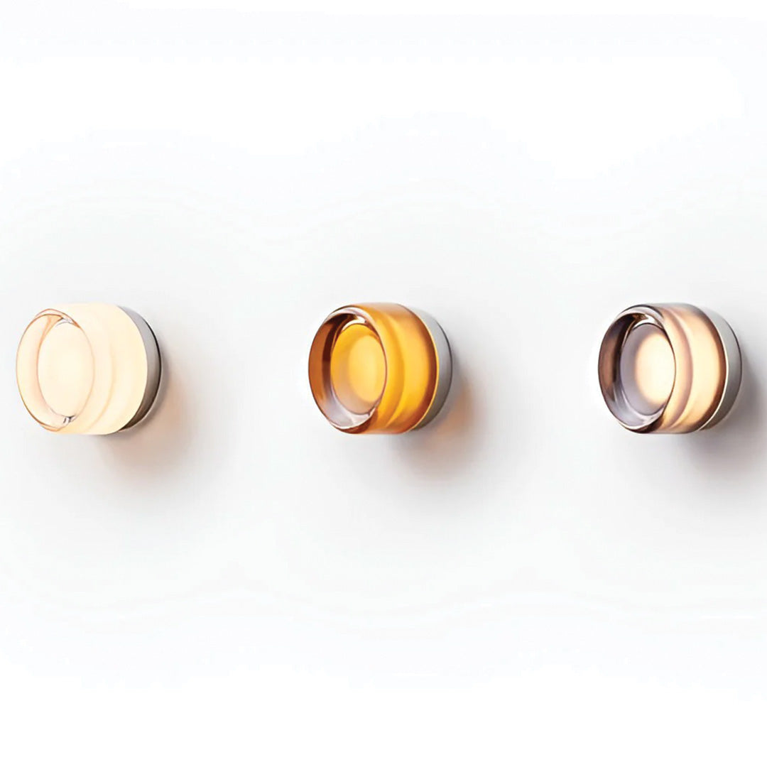 DimpleGlow – Kompakte LED-Wandleuchte – Modernes Acryl & Aluminium Design
