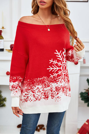 Off-Shoulder Pullover - Lange ærmer og behagelig pasform