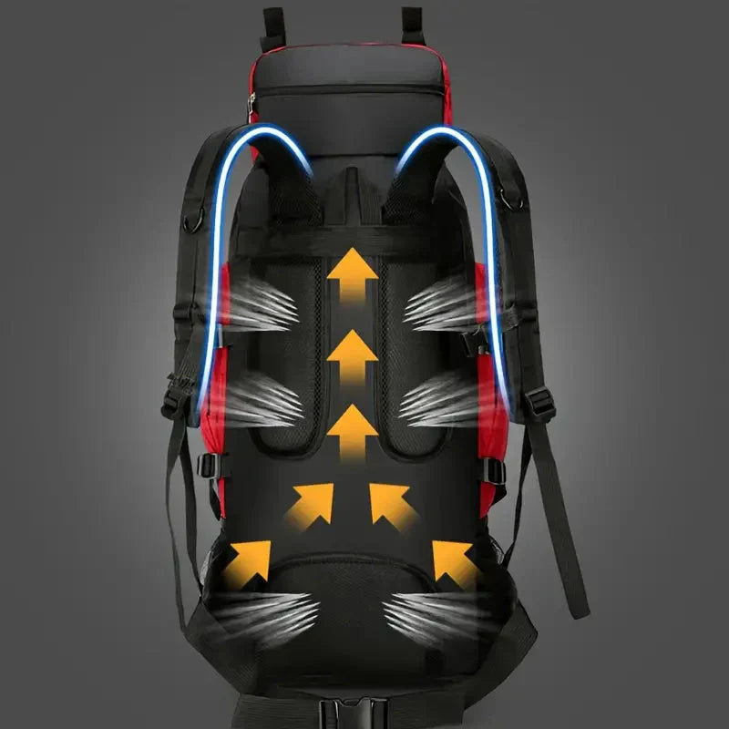OutdoorHaven - 90L Wasserdichter Rucksack - Ultimativer Outdoor-Rucksack