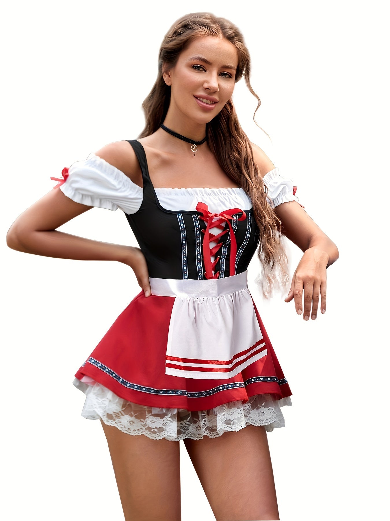 Devako Oktoberfest Dirndlkleid für Damen - Traditionelles Bierkleid für Partys