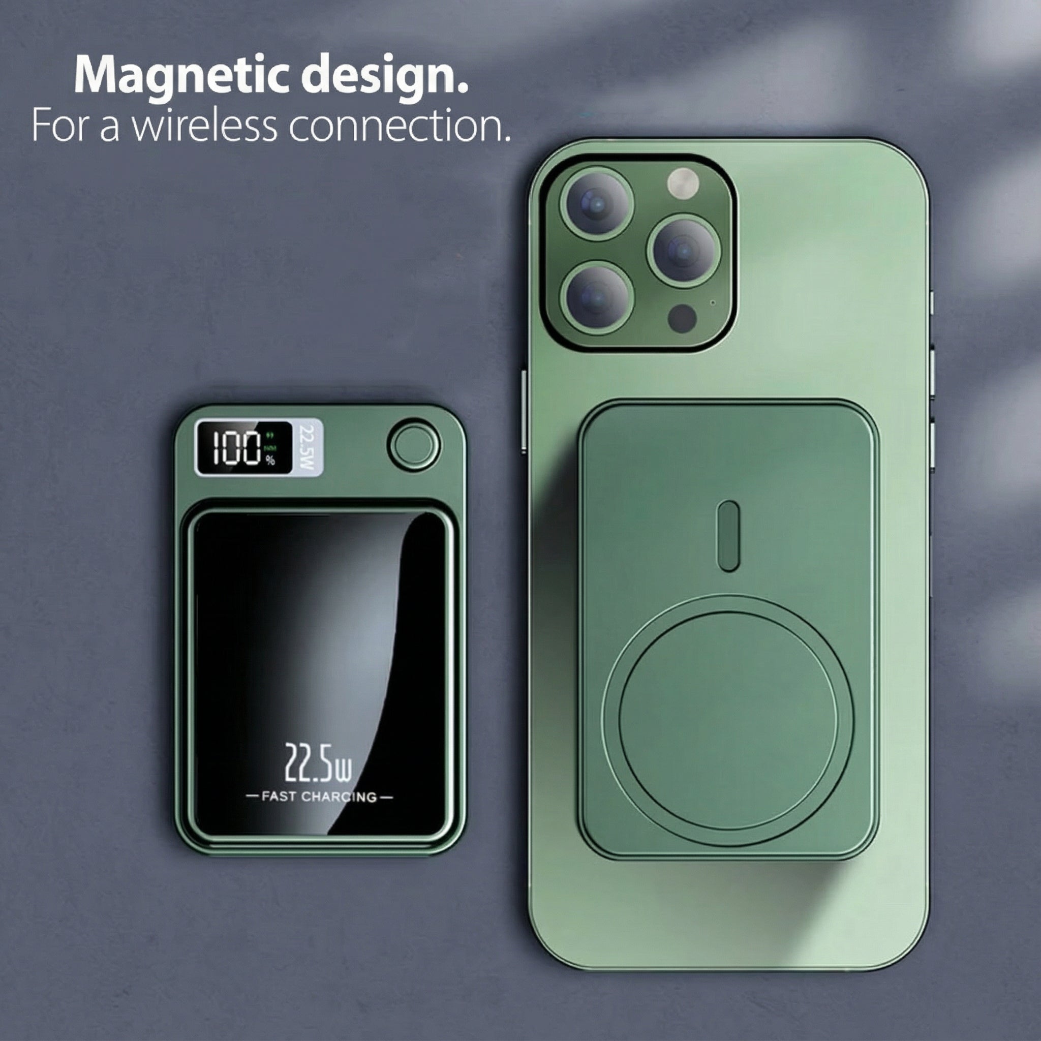 Bezdrátová powerbanka – 30000 mAh, 22,5W rychlé nabíjení a magnetický design