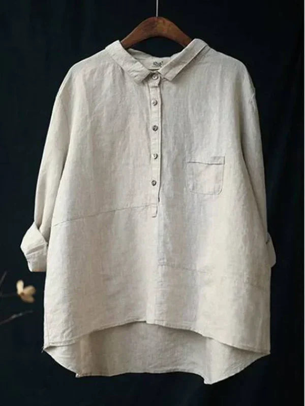Vintage-Blusen aus Baumwolle und Leinen - Mabel
