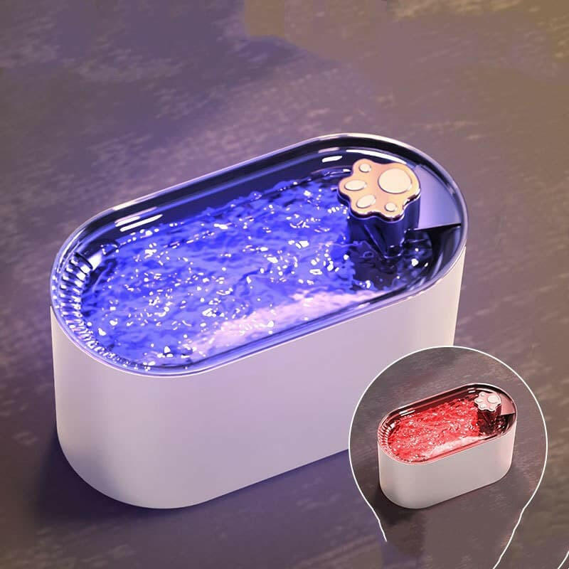 Devako Pet Ultra-leiser Wasserspender mit LED-Beleuchtung Wasserfontäne