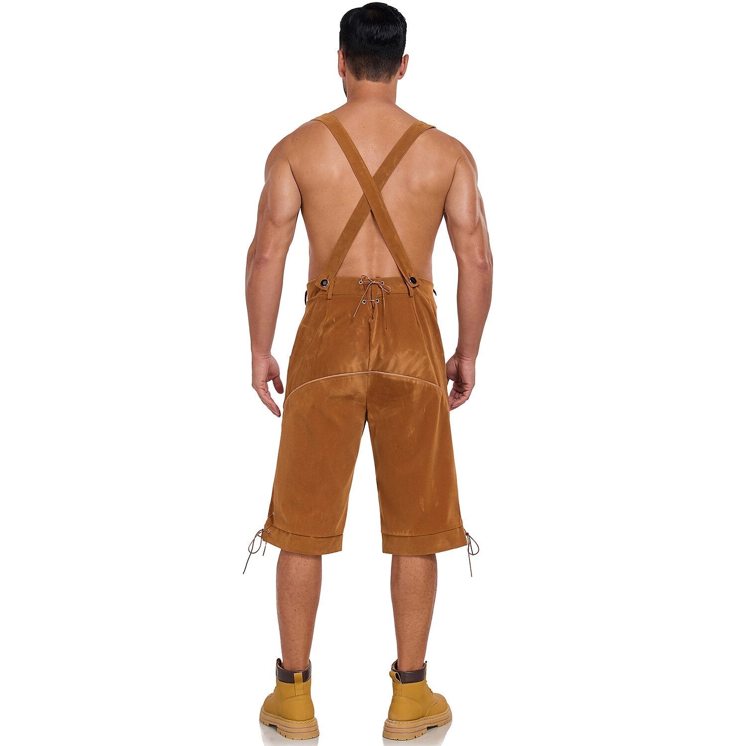 Alpenstolz – Herren-Lederhose mit Stickerei & Träger – Oktoberfest Look