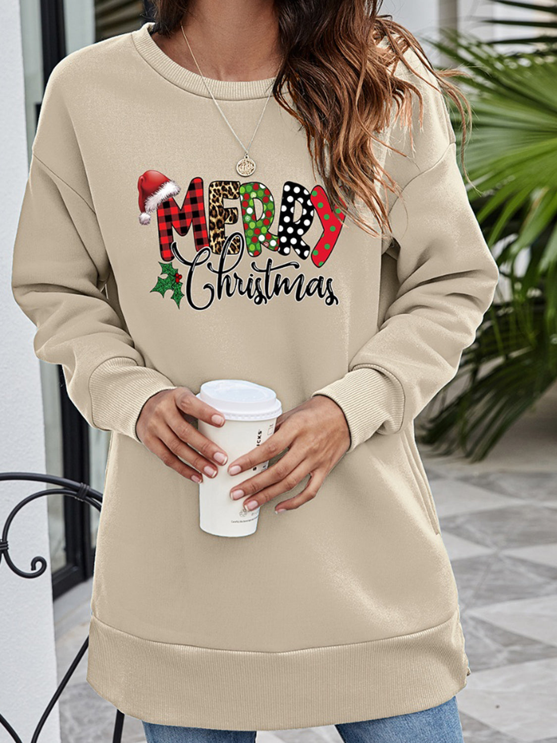 Felpa MERRY CHRISTMAS - Maglione festivo e comodo