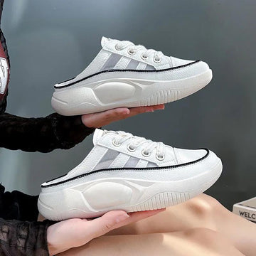 Mette - Halbe Pantoffel Weiß Schuhe
