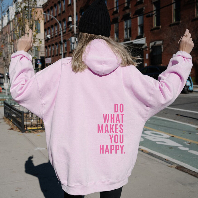 Devako stilfuld statement-hoodie