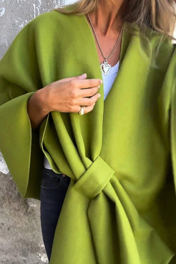 Waike Jacket - Lockere Cape-Jacke mit V-Ausschnitt für Frauen