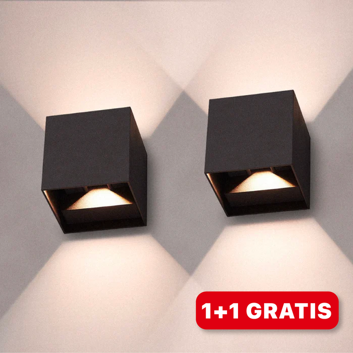 LED-Würfel-Wandleuchten | 1+1 Frei