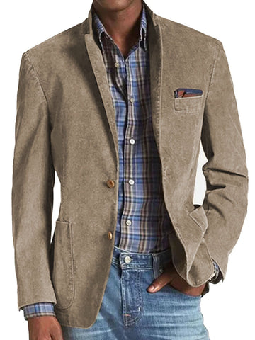 Blazer uni à 3 poches style rétro - élégant et polyvalent