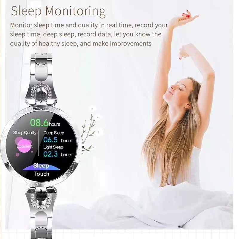 AquaFit – Wasserdichte Smartwatch mit Gesundheits- & Fitnessfunktionen Damen