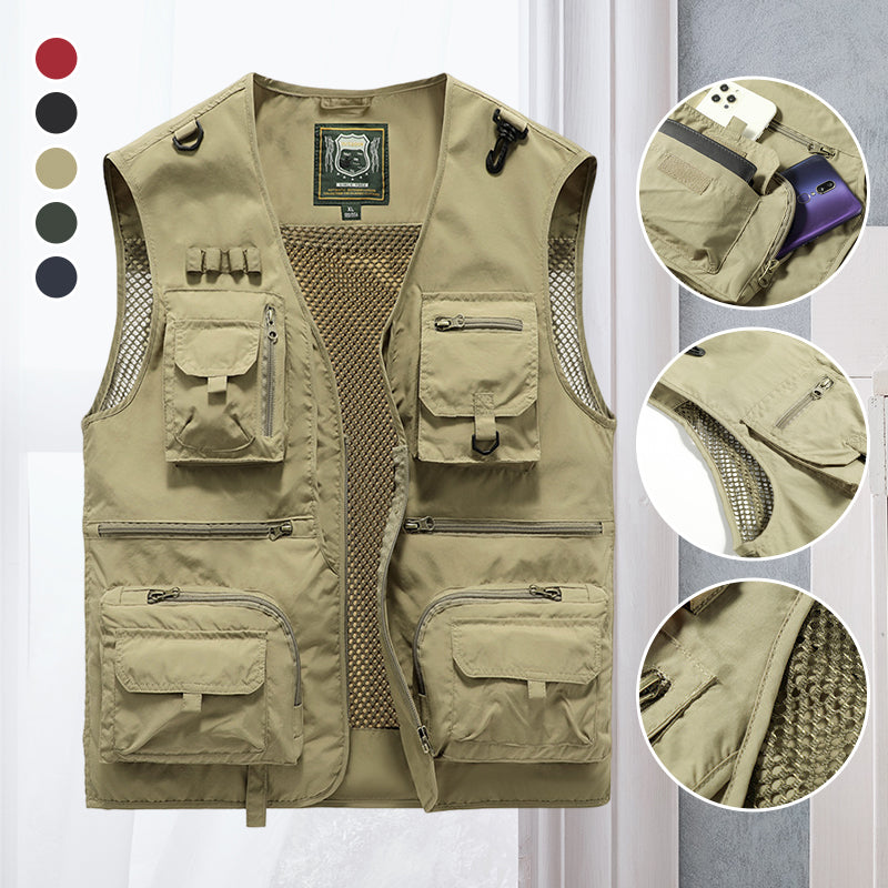Devako Multi-Pocket Mesh Weste Taktische Weste