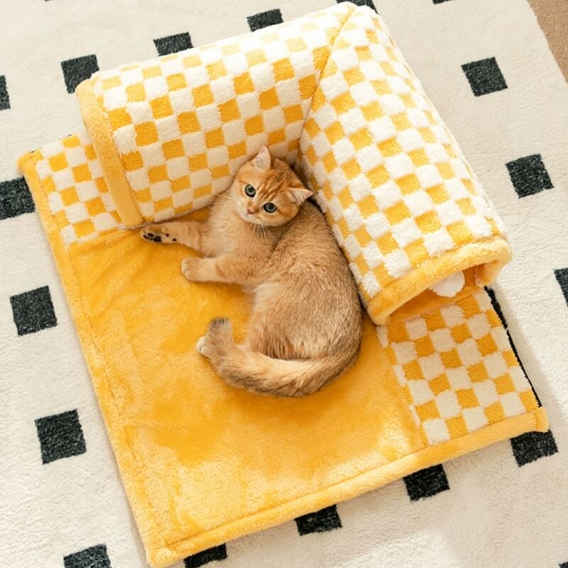 2-in-1 Katzentunnel-Bett - FurryFun