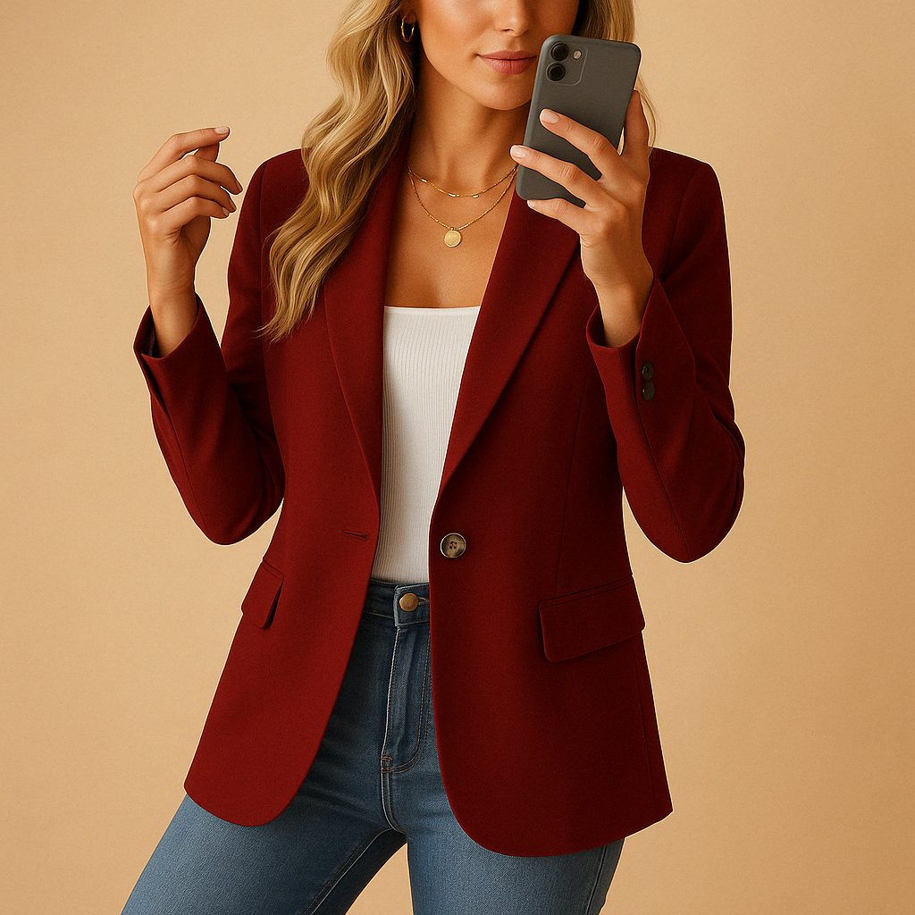 Yara – Taillierter Damenblazer mit Stretch – Perfekt für Party, City & Alltag