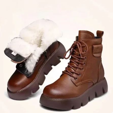 Anthea - Gepolsterte Stiefel mit dicker Sohle
