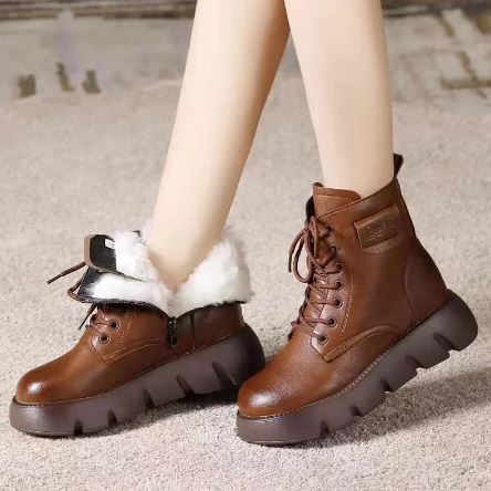 Anthea - Gepolsterte Stiefel mit dicker Sohle