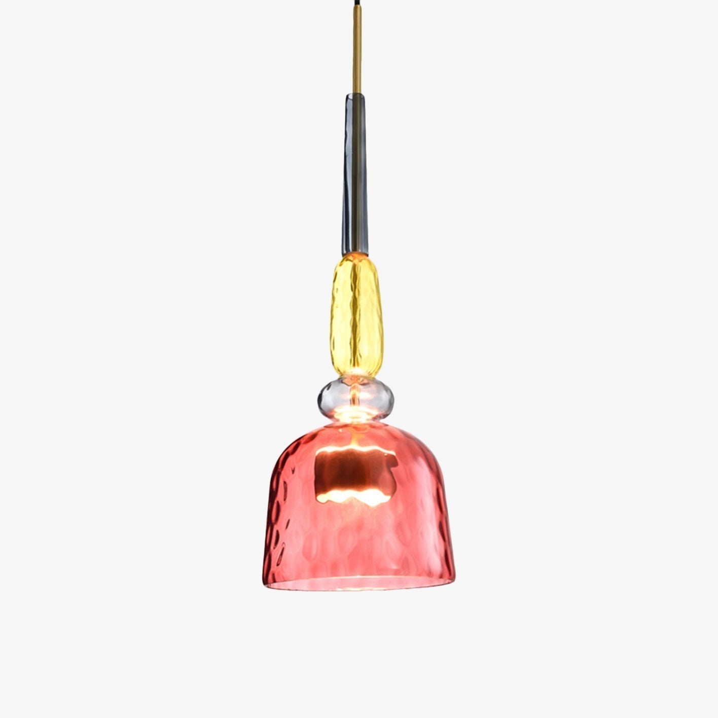 LumiColore – Farverig glasloftlampe LED – Moderne & stemningsfuld