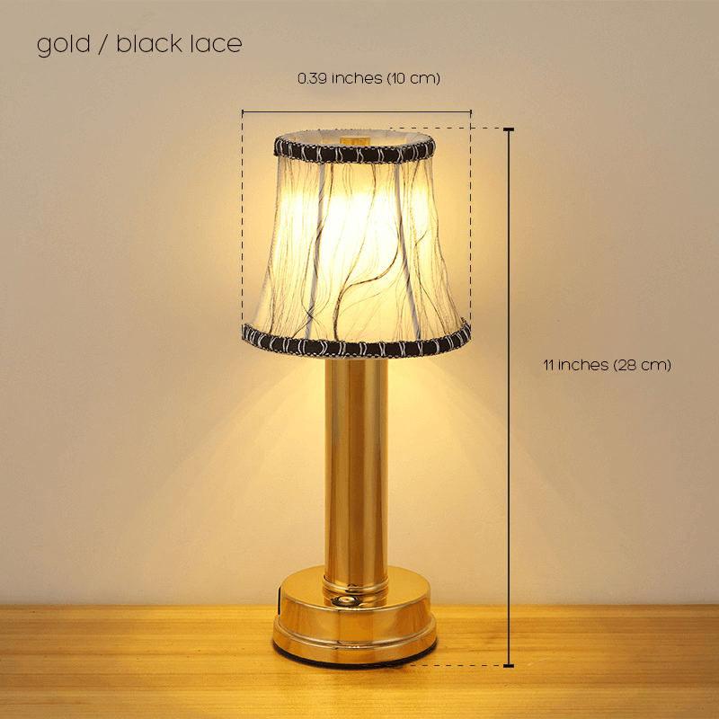 Devako CozyGlimmer – Antik-Look Tischlampe mit dimmbarem LED-Licht & luxuriösem Design