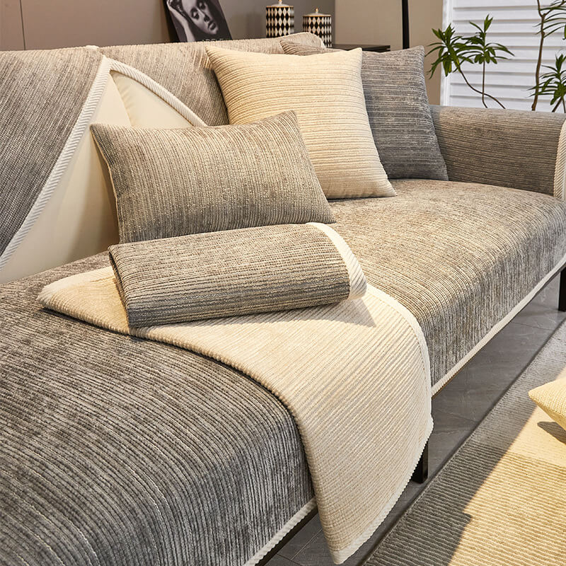 HomeGuard – Copridivano in ciniglia antigraffio – Elegante e durevole