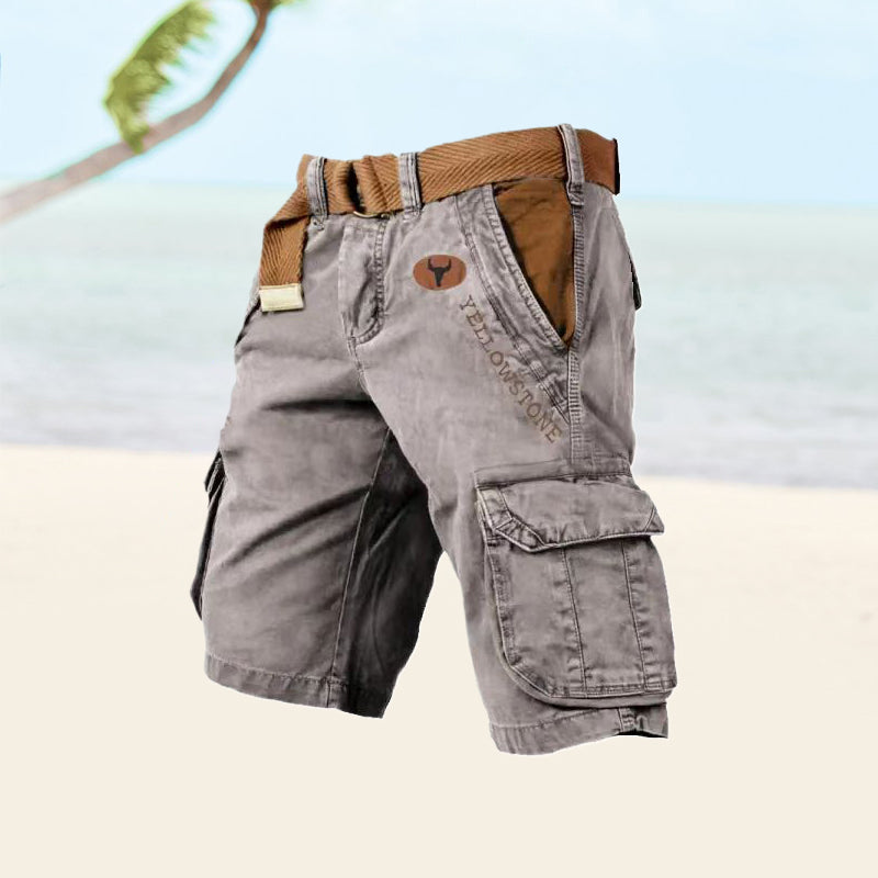 Cargo Shorts Herren – Strapazierfähiges Baumwollmaterial & Praktische Taschen für Alltag und Outdoor