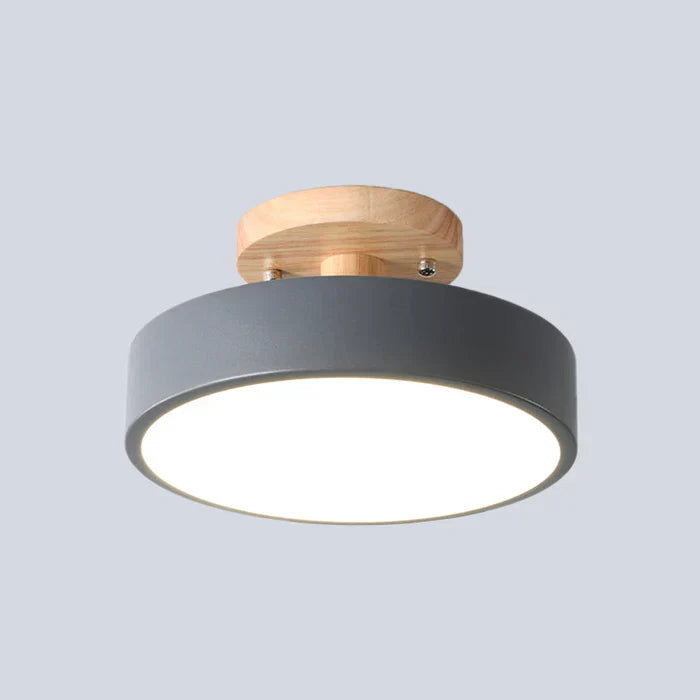 LumiNord – Skandinavisk LED-loftlampe træ & metal – moderne & effektiv