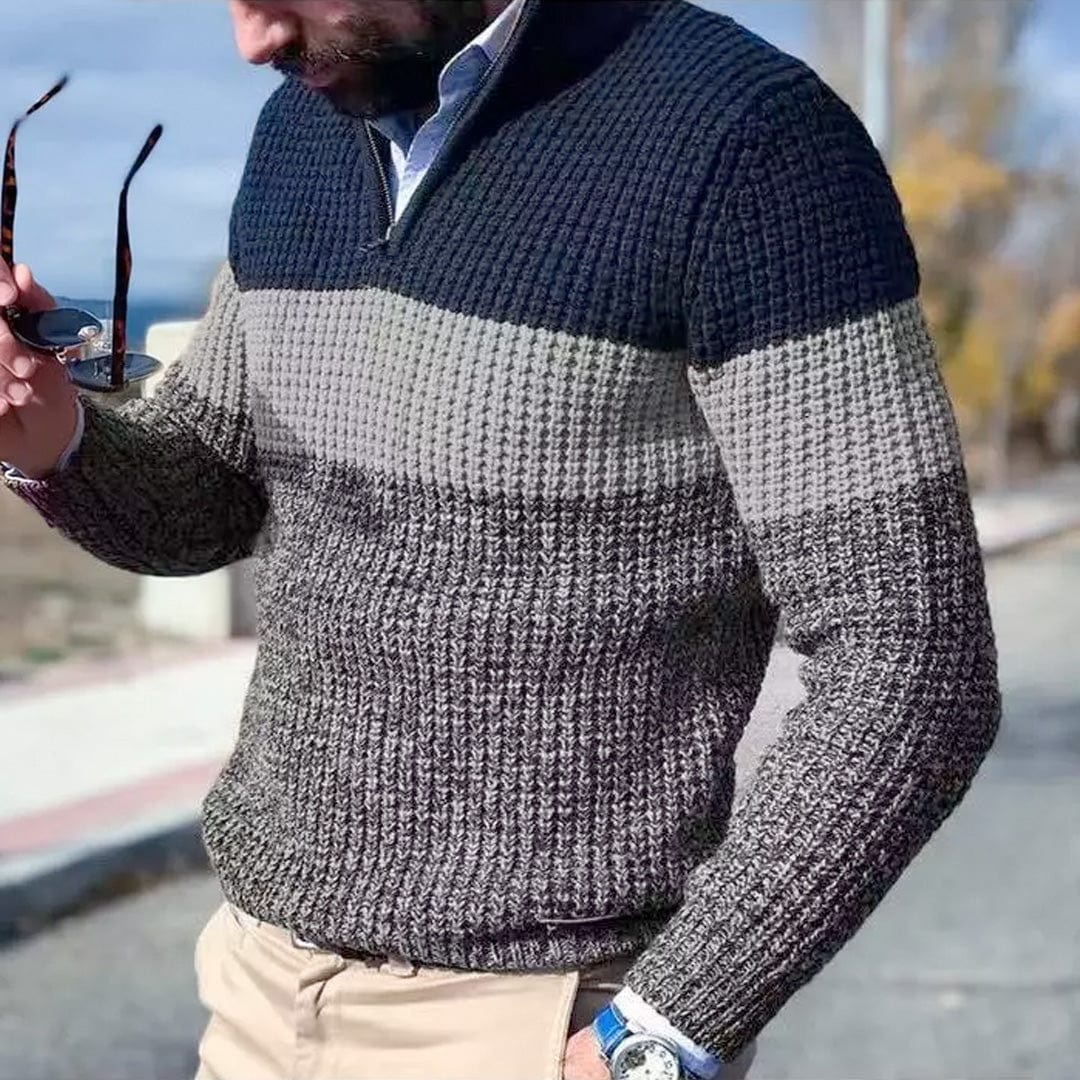 Devako Halo Pullover Invernale per Uomo - Misto Lana - Maglione Invernale Caldo e Alla Moda