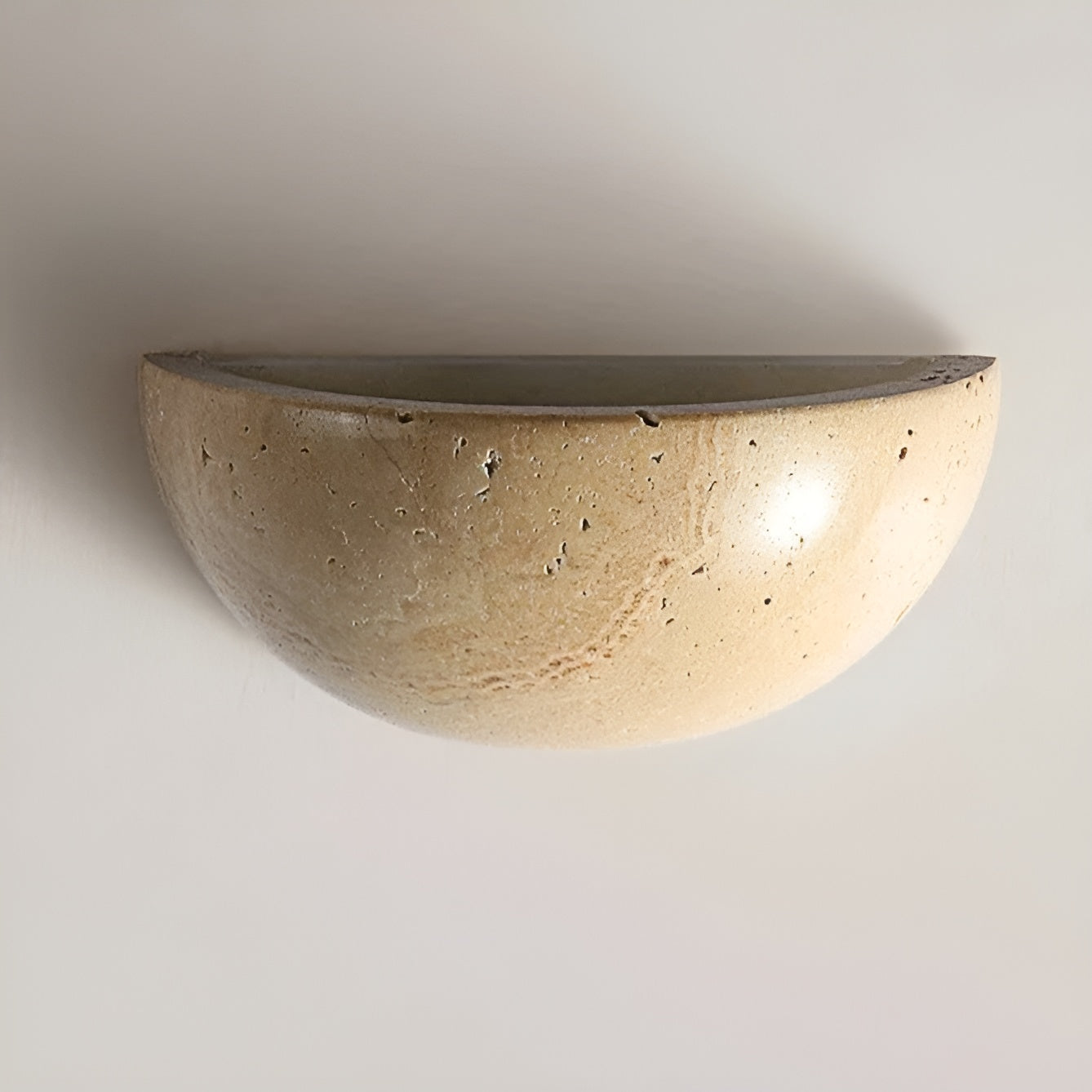 ZenGlow – Halbmond LED-Wandleuchte – Wabi-Sabi Minimalistisches Design