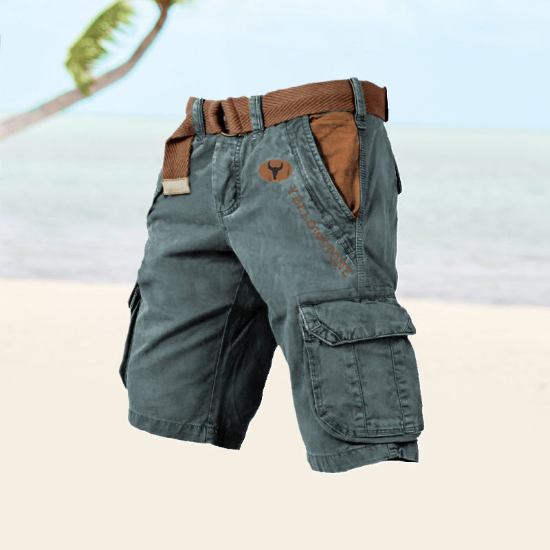 Cargo Shorts Herren – Strapazierfähiges Baumwollmaterial & Praktische Taschen für Alltag und Outdoor
