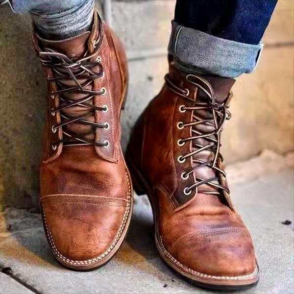 Sven – Herren Schnürstiefel im Retro-Stil mit modernem Komfort
