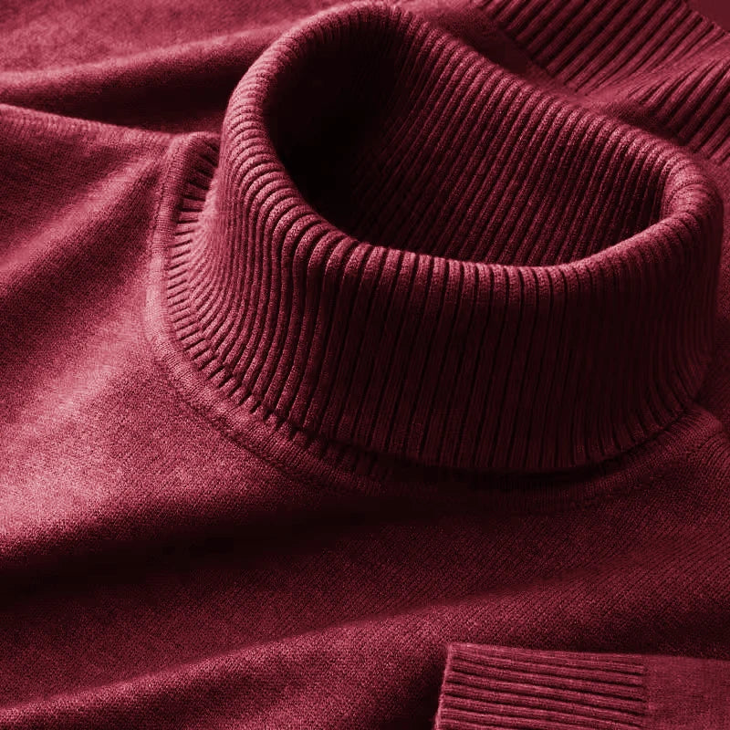 Pull-over à col roulé chaud pour hommes | Confort élégant pour les jours froids