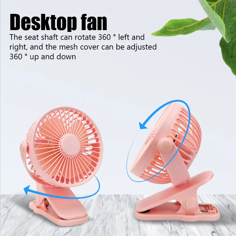 Kompakter USB-Tischventilator – Leise Abkühlung für den Schreibtisch