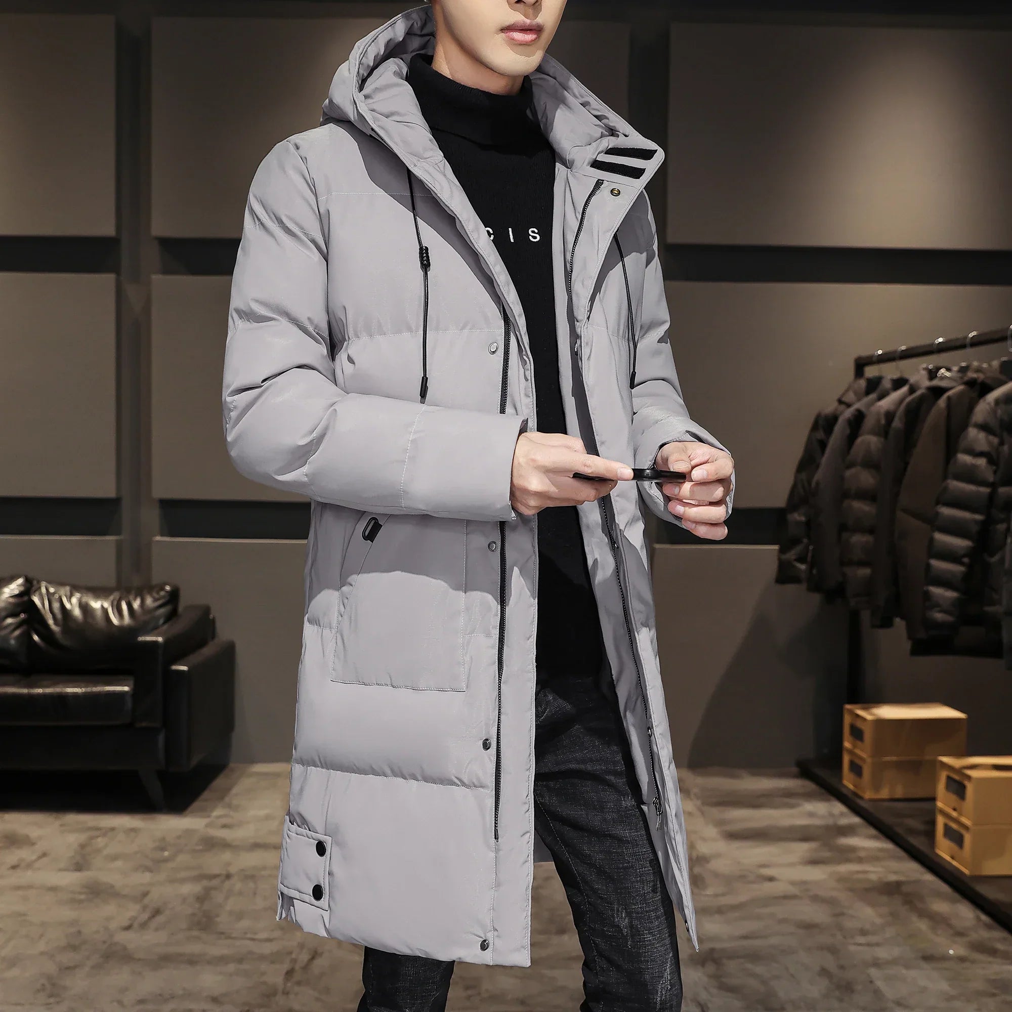 Cappotto da uomo lussuoso e caldo in piuma d'anatra | Leggero e elegante