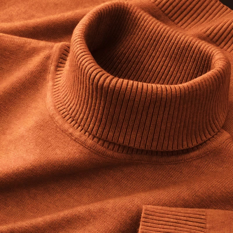 Pull-over à col roulé chaud pour hommes | Confort élégant pour les jours froids