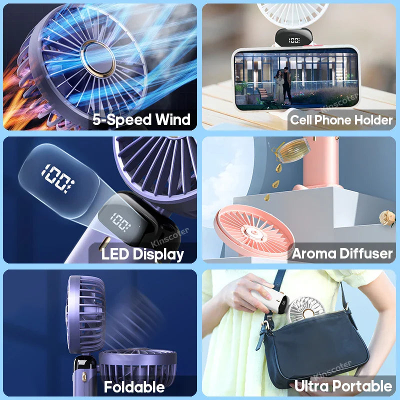 Cooler Begleiter – Mini Ventilator für Erfrischung unterwegs