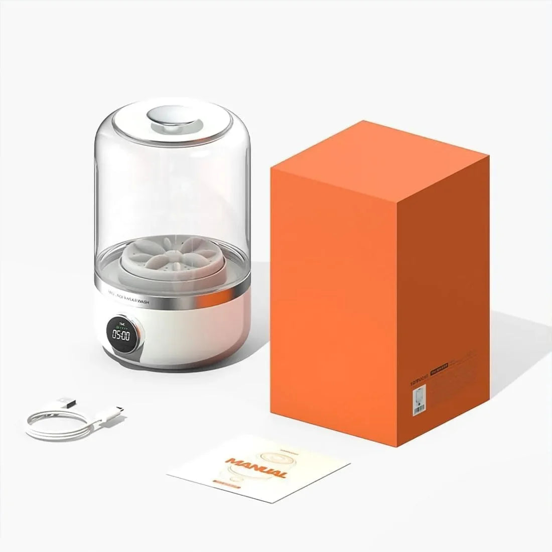 Cleanova – Tragbare Mini-Waschmaschine mit USB | Für Reisen & Zuhause