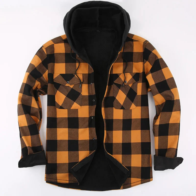 Felpe con cappuccio in flanella da uomo eleganti | Calore ed eleganza casual