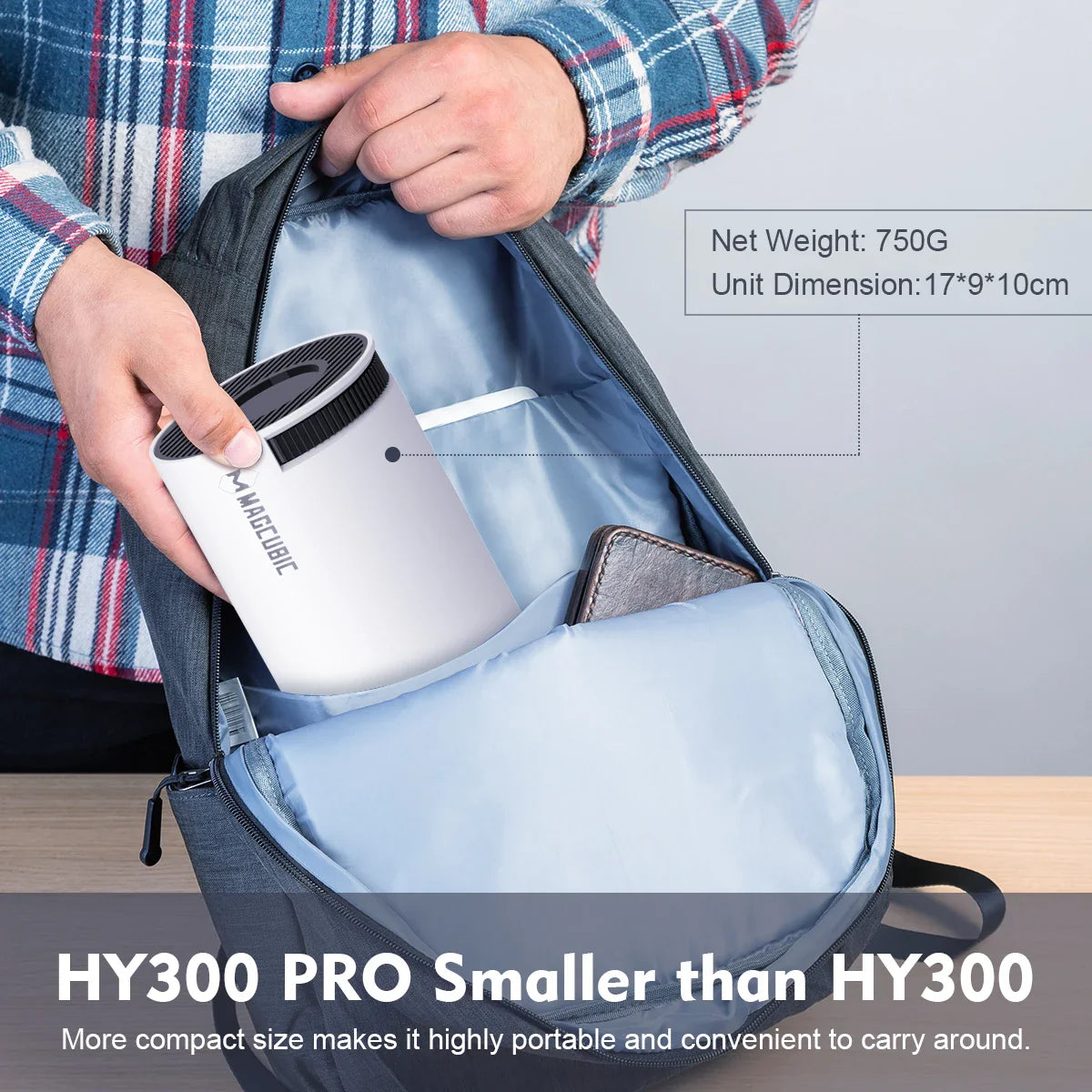 Magcubic HY-Pro Mini: Kompakt HD-projektor til hjemmebiografoplevelser