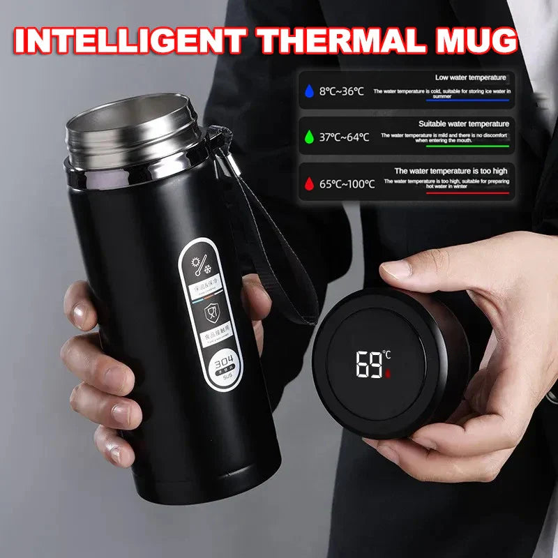 Smarte Thermoskanne mit Temperaturanzeige | Modern und auslaufsicher