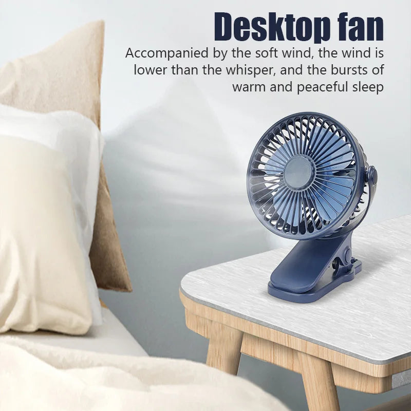 Kompakter USB-Tischventilator – Leise Abkühlung für den Schreibtisch