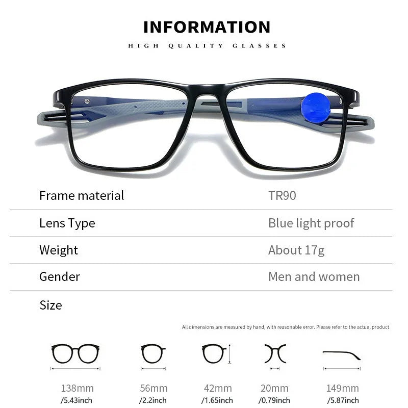 Ultraleichte Lesebrille für Männer - bequemes Lesen ohne Kopfschmerzen