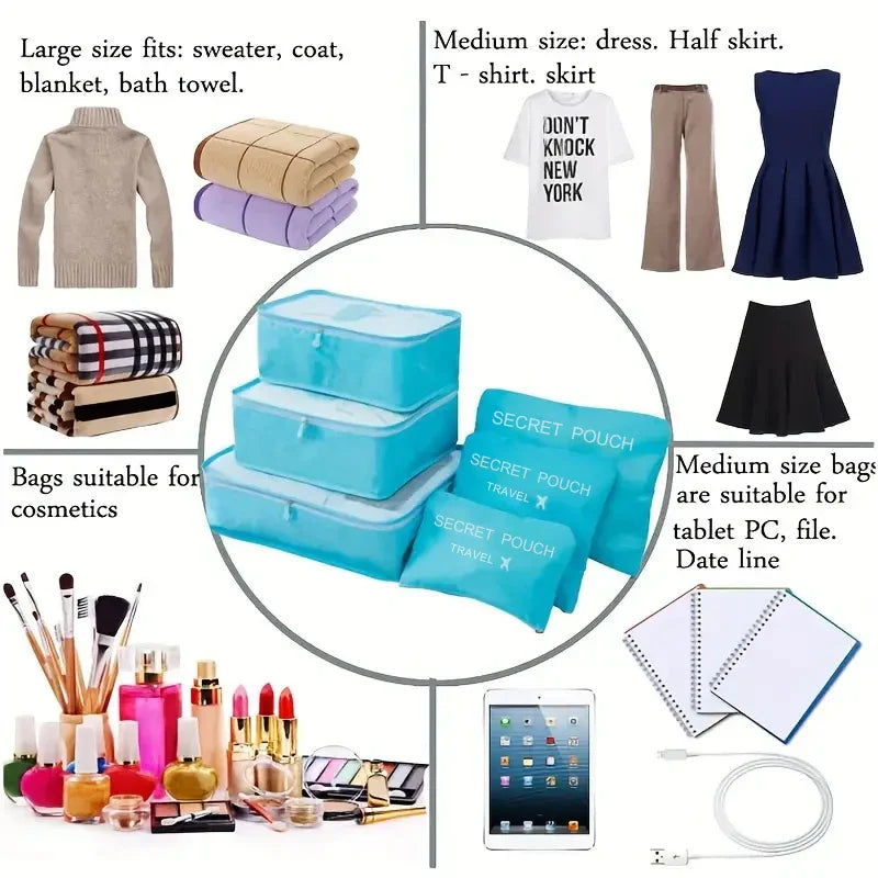 Reisetaschen-Set – Wasserdicht, organisiert & perfekt für unterwegs