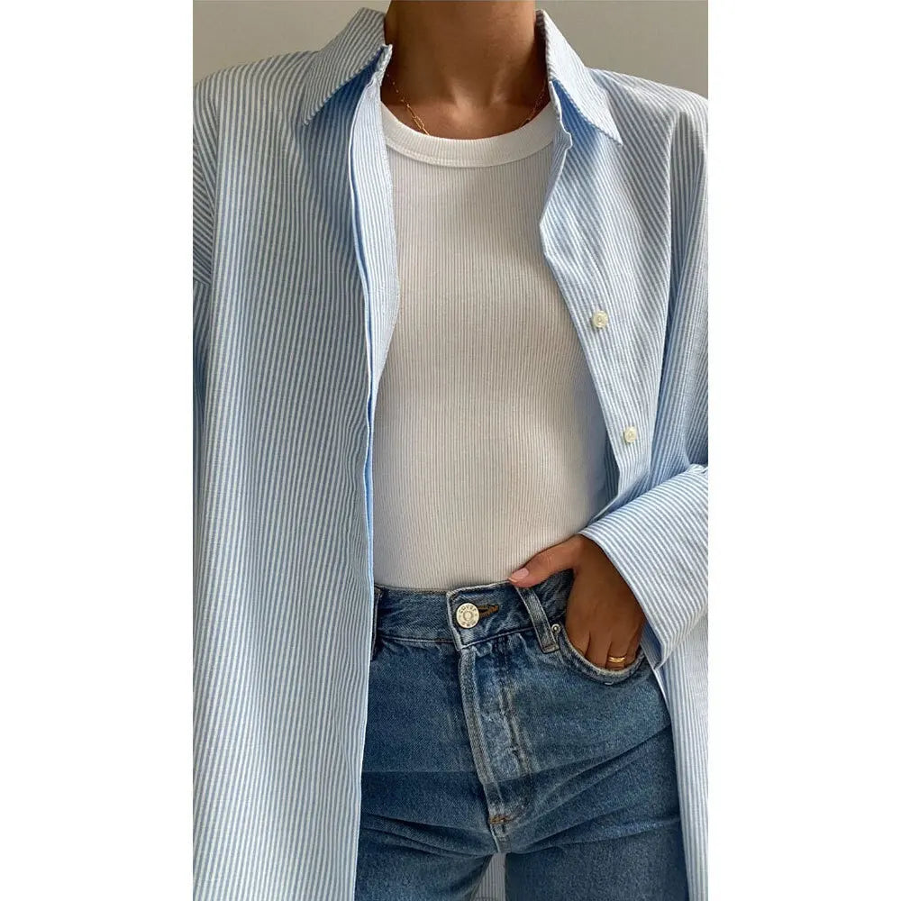 Luxe Gestreifter Damen Cardigan | Stilvolle und Bequeme Kleidung